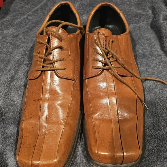 Giorgio Brutini Men\'s Size 14 Leather Brown Crocodile Derby Dress Shoes Giorgio brutini mens derby - Gem main image 4